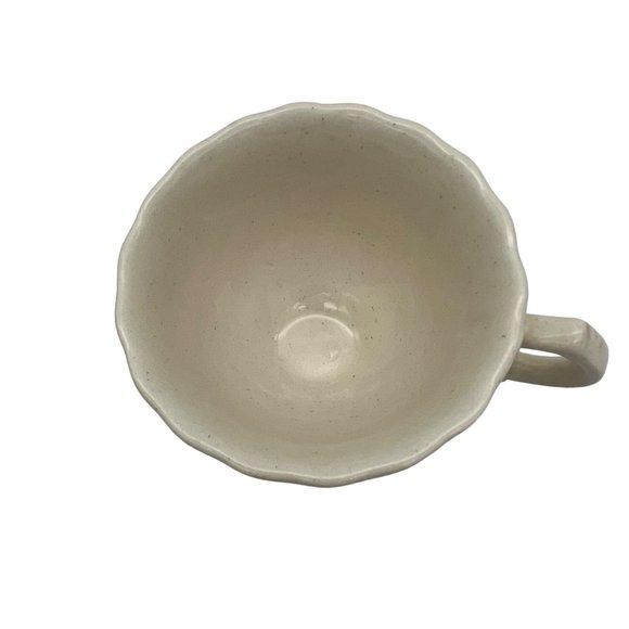 Metlox Poppytrail Vernonware Fruit Basket Footed Coffee Cup & Saucer California - Picture 4 of 6